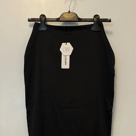 OW Collection Jamie Maxi Skirt in Black