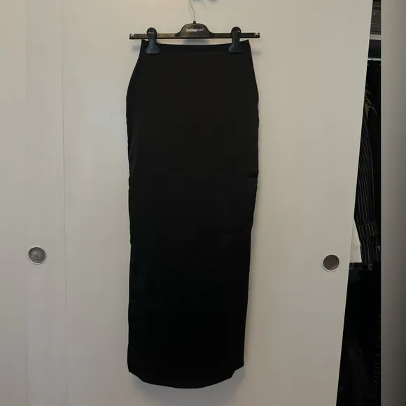 OW Collection Jamie Maxi Skirt in Black