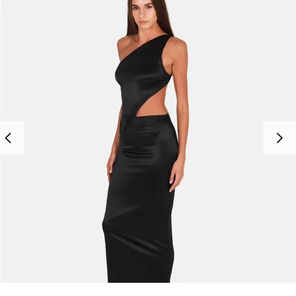 OW Collection Jamie Maxi Skirt in Black