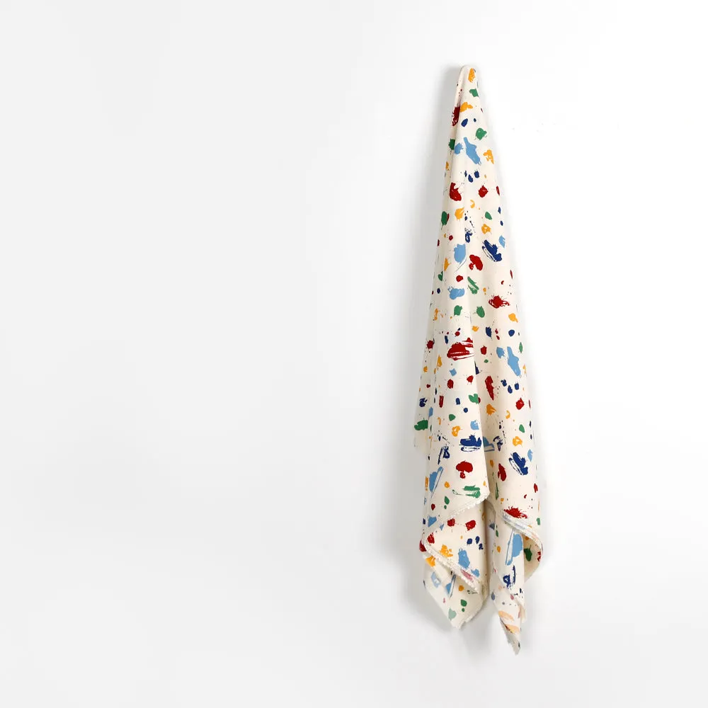 Paint Splat Viscose / Rayon Crepe - Primary