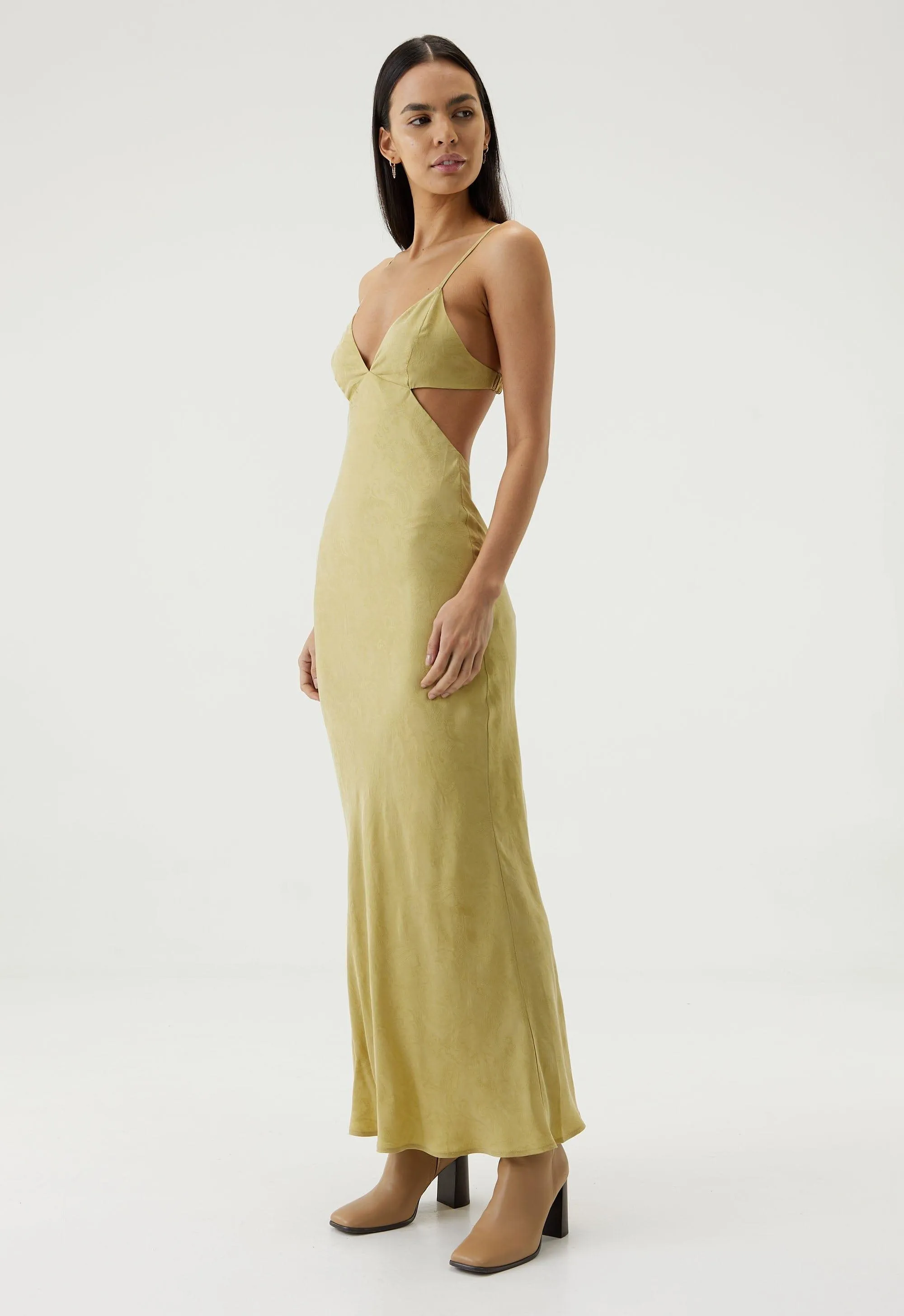PAISLEY BIAS TRIANGLE MIDI | PEAR