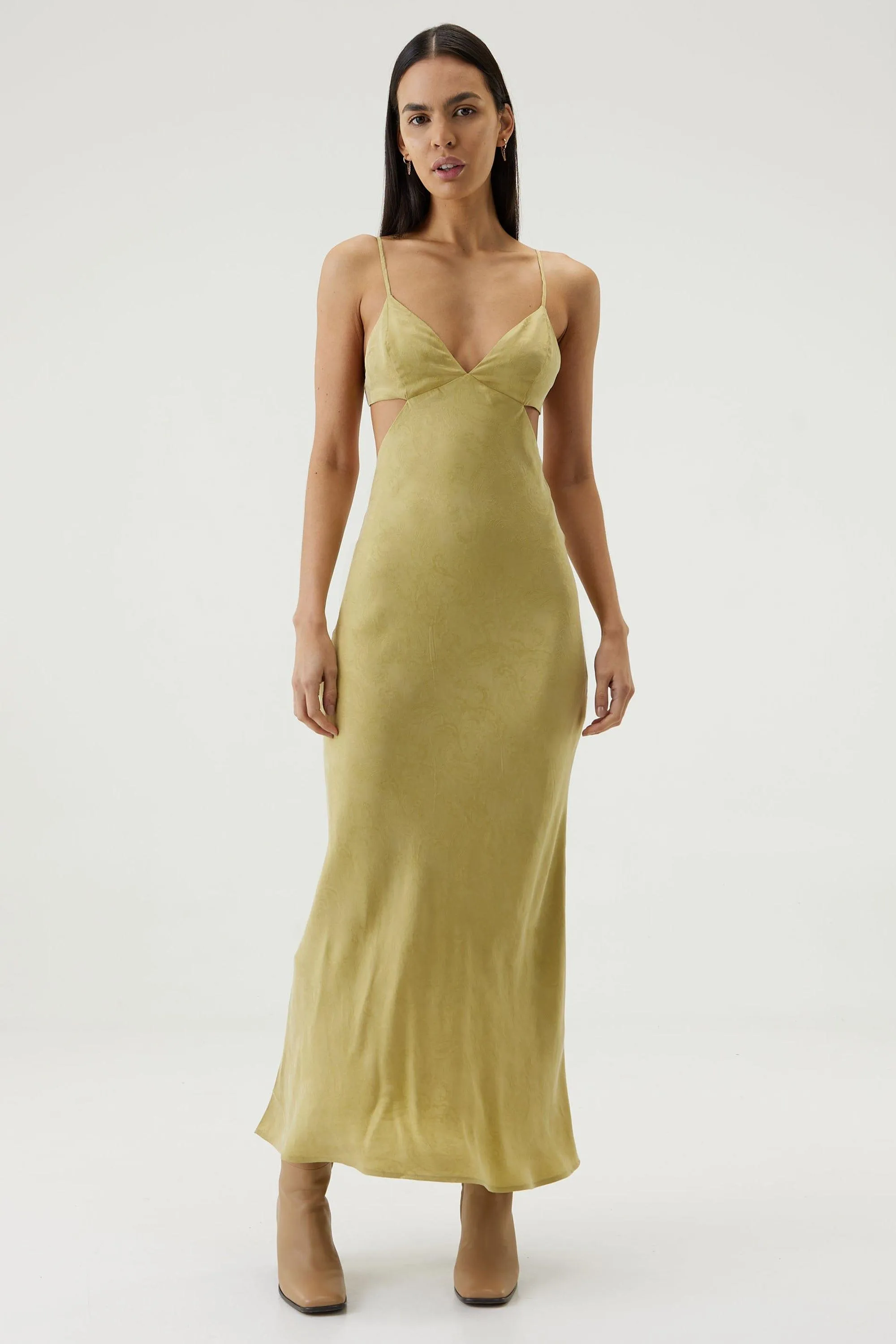 PAISLEY BIAS TRIANGLE MIDI | PEAR