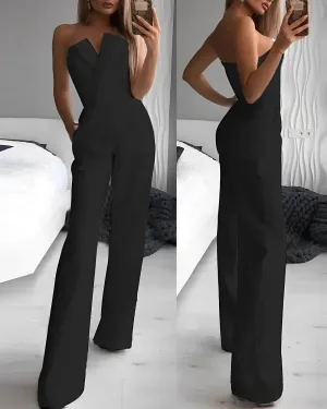 Paka® | Sleeveless V-Neck Jumpsuit