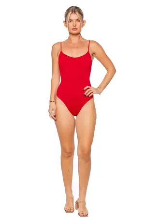 Pamela Red One Piece Swimsuit