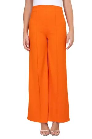 Pantalón Wide Leg Cintura Alta Costuras