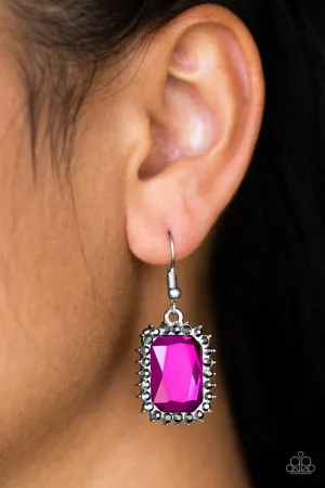 Paparazzi - Downtown Dapper - Pink Earrings