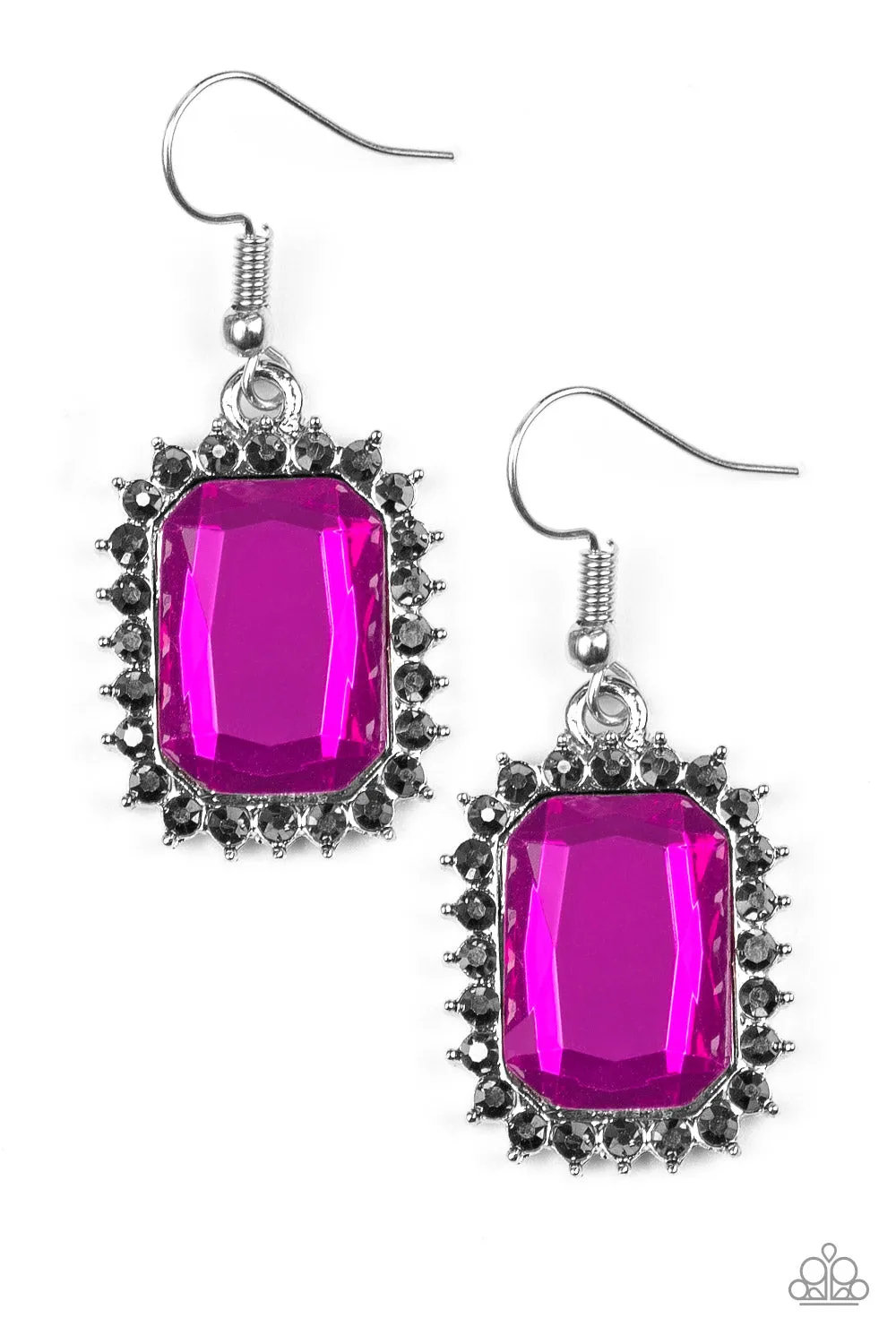 Paparazzi - Downtown Dapper - Pink Earrings