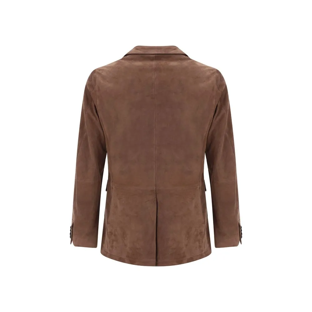 Paul Smith Leather Blazer Jacket