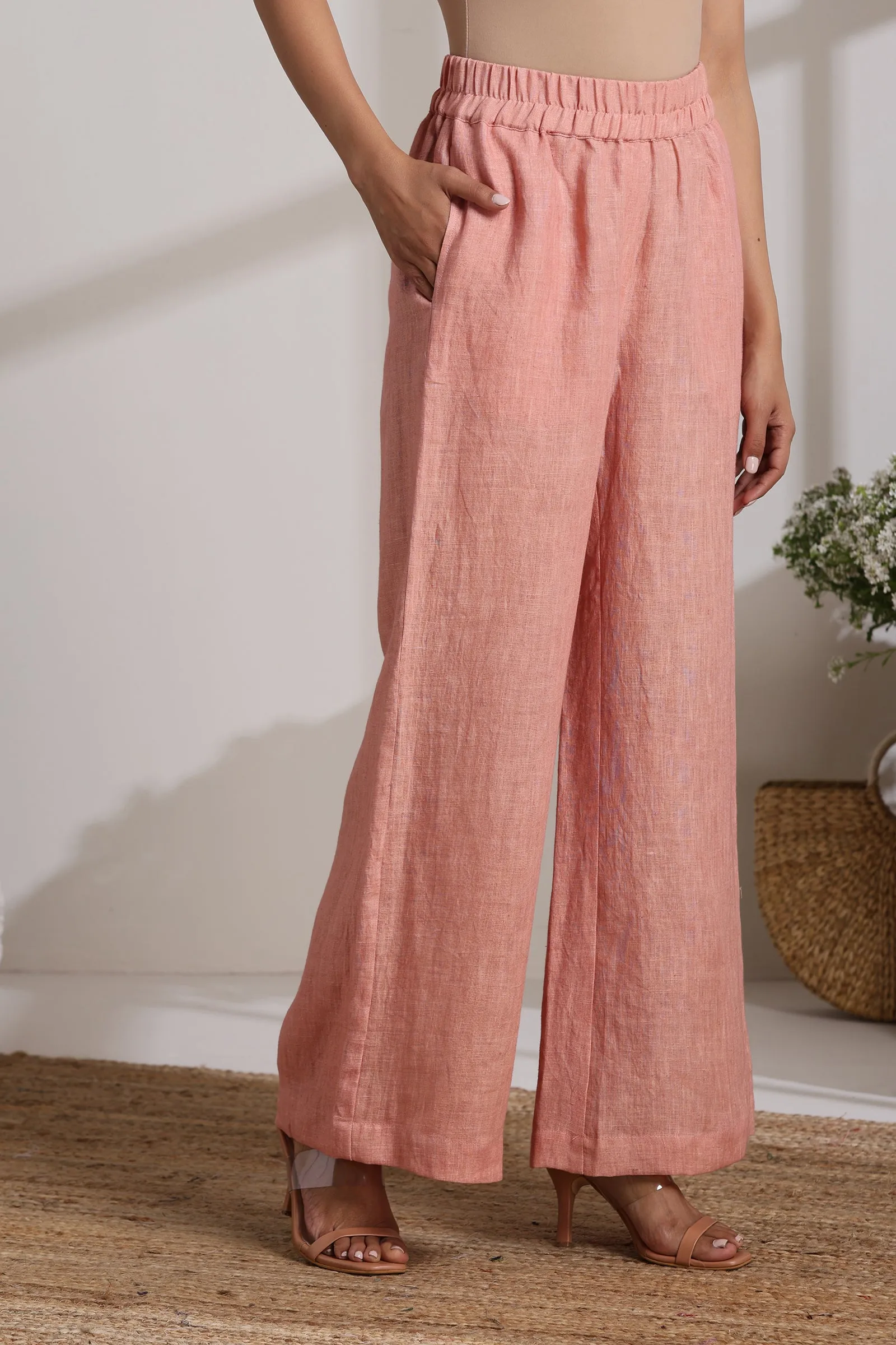 PEACHY LINEN PANTS