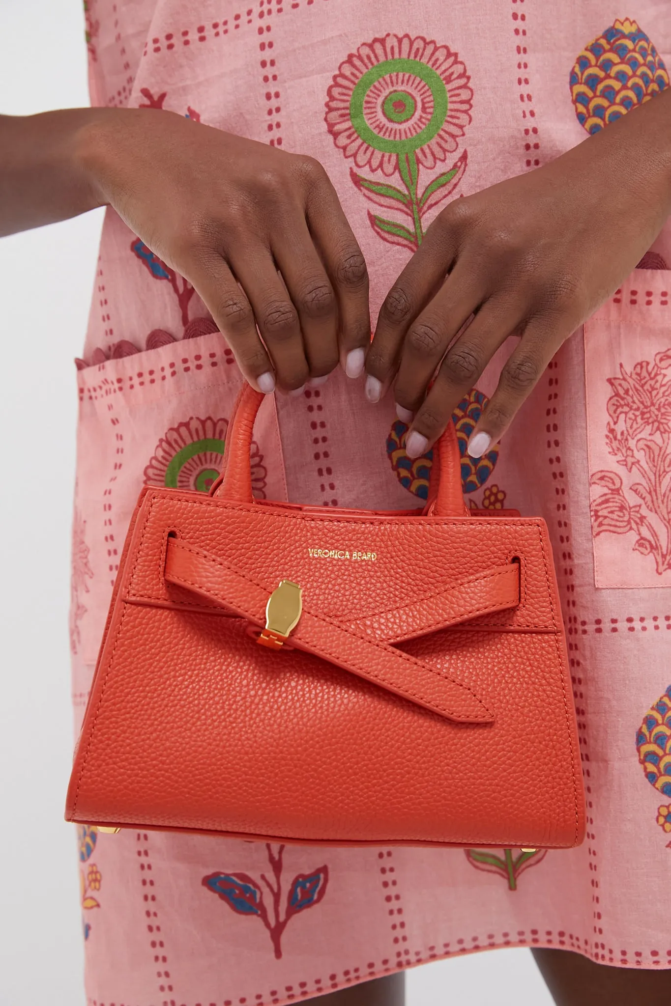 Persimmon Mini Veronica Beard Dash Bag