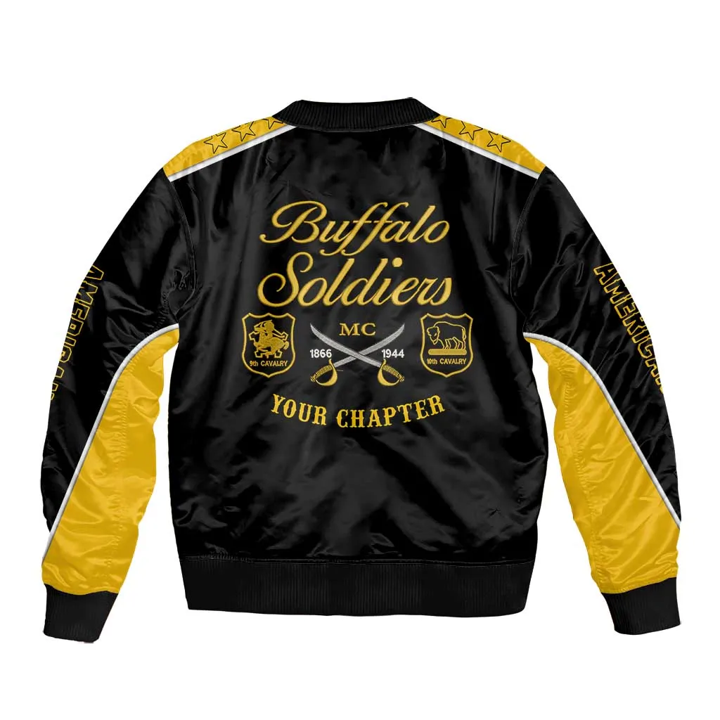 Personalised Buffalo Soldiers Bomber Jacket History of Heroes LT7