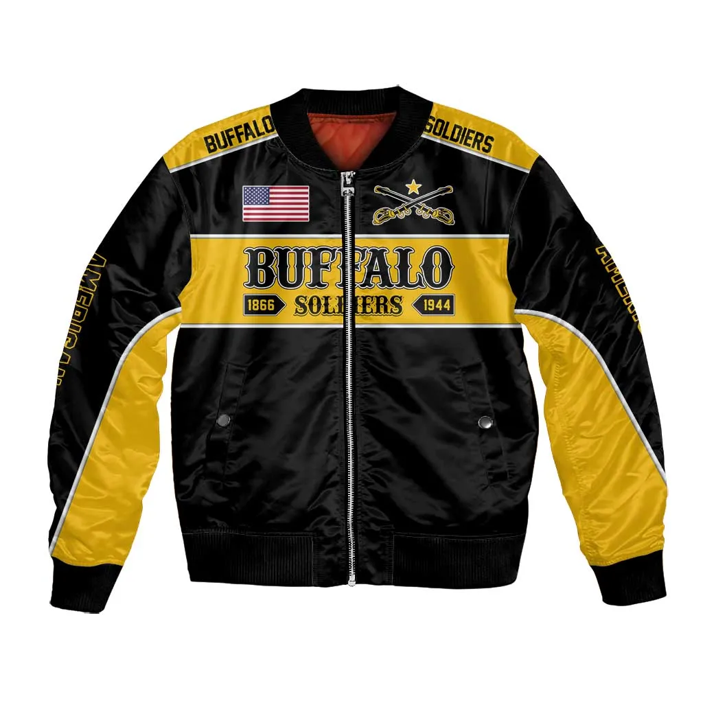 Personalised Buffalo Soldiers Bomber Jacket History of Heroes LT7