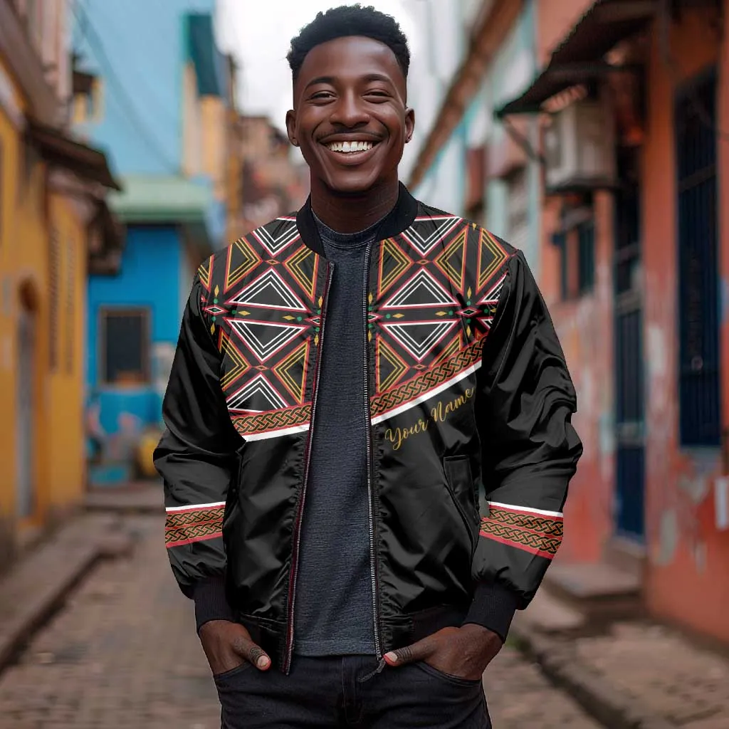 Personalized Bamenda African Bomber Jacket Atoghu Cameroon Print DT02