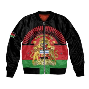 Personalized Happy Malawi Independence Day Sleeve Zip Bomber Jacket LT15