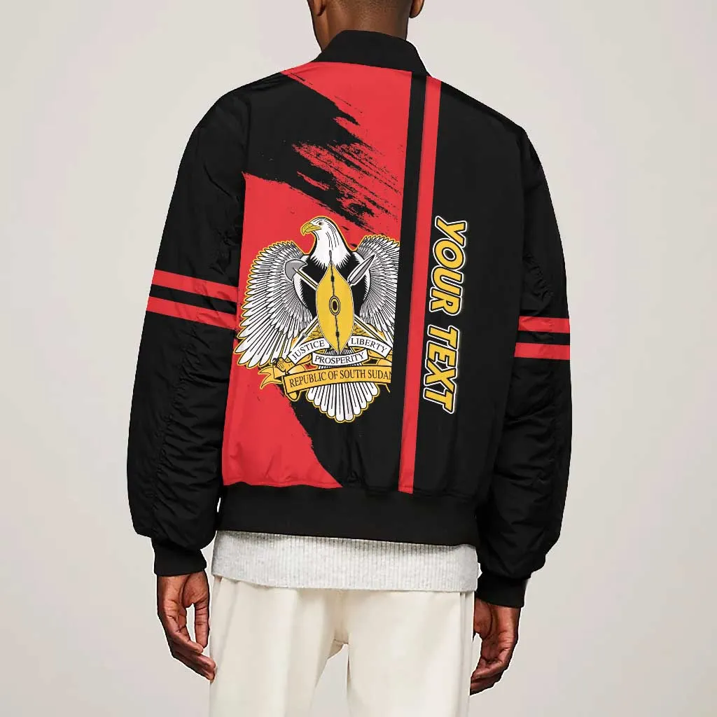 Personalized South Sudan With Coat Of Arms Bomber Jacket Sporty Style LT15