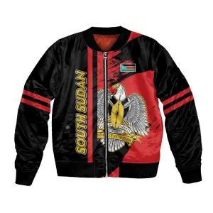 Personalized South Sudan With Coat Of Arms Bomber Jacket Sporty Style LT15
