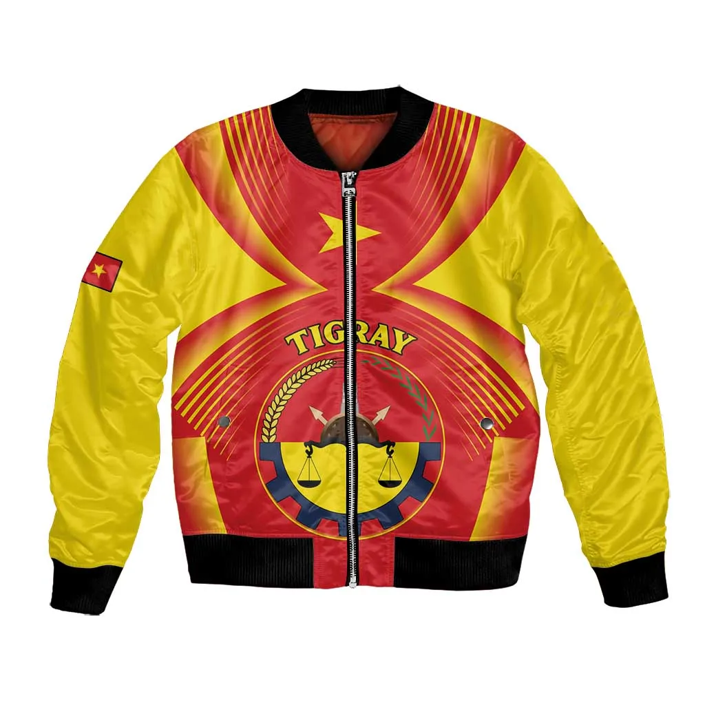 Personalized Tigray Region Bomber Jacket Coat Of Arms With Tigray Map LT15