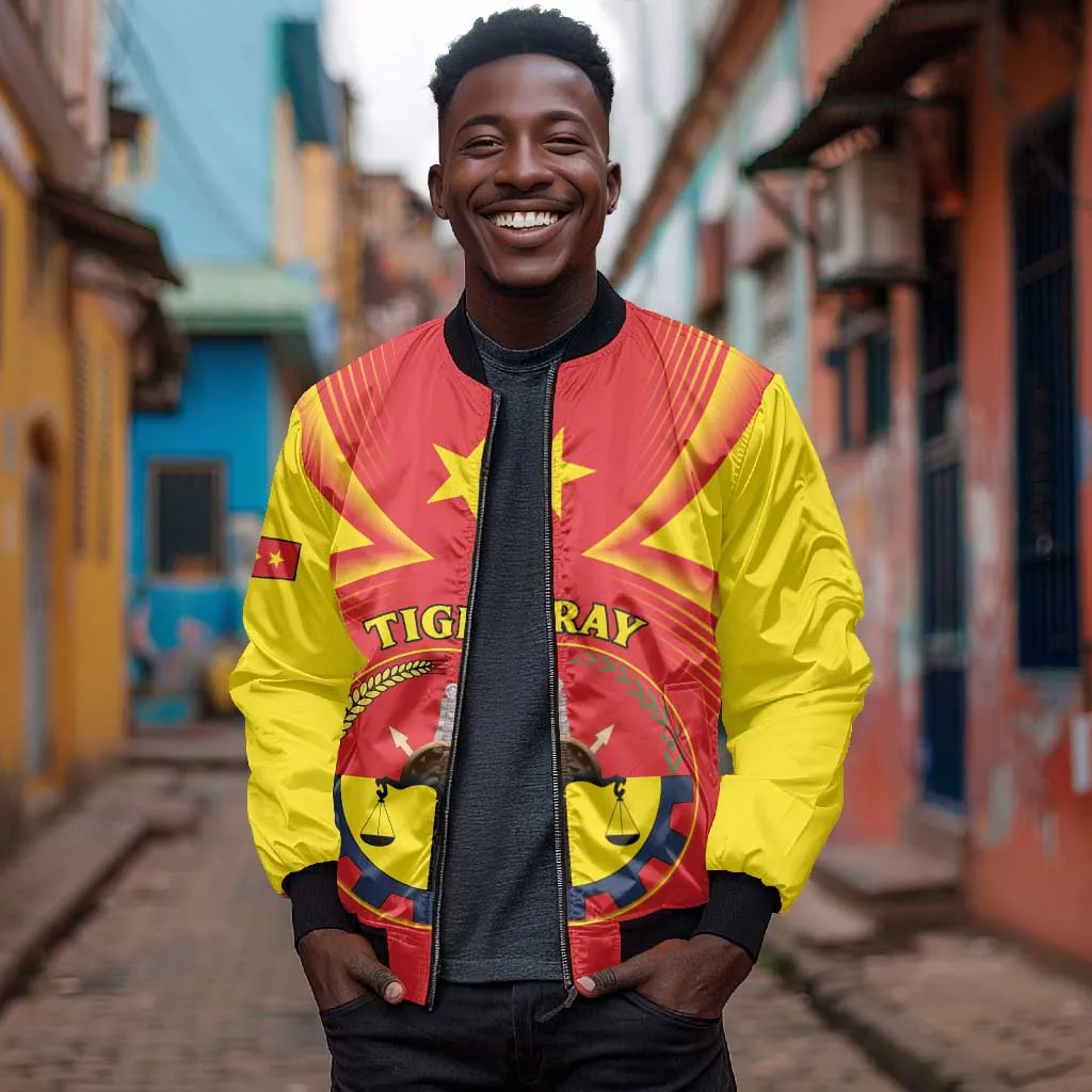 Personalized Tigray Region Bomber Jacket Coat Of Arms With Tigray Map LT15