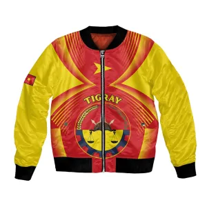 Personalized Tigray Region Bomber Jacket Coat Of Arms With Tigray Map LT15