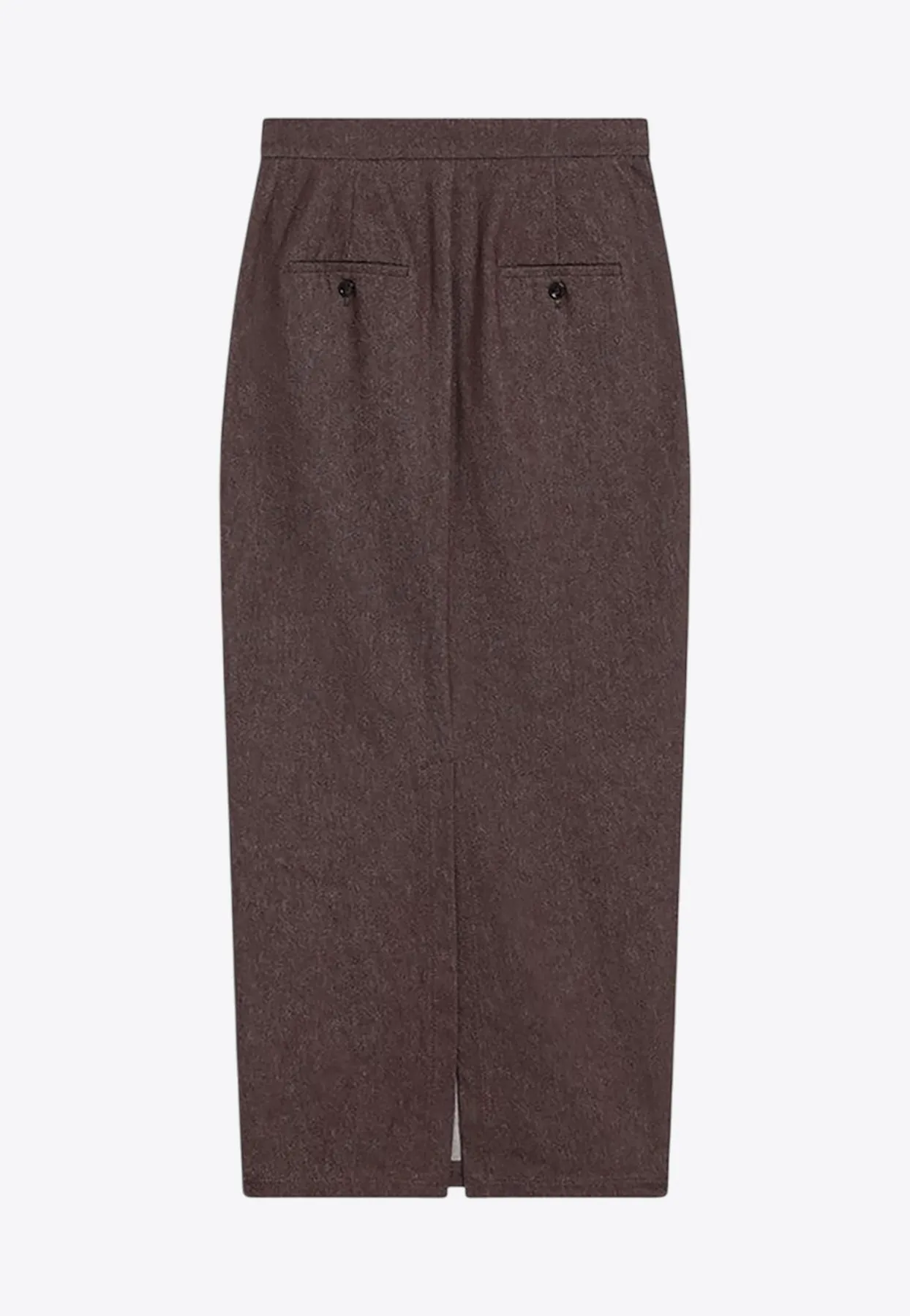 Pianosa Denim-Effect Midi Skirt