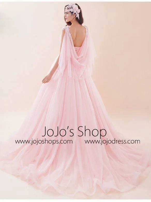 Pink Ball Gown Wedding Dress G2023