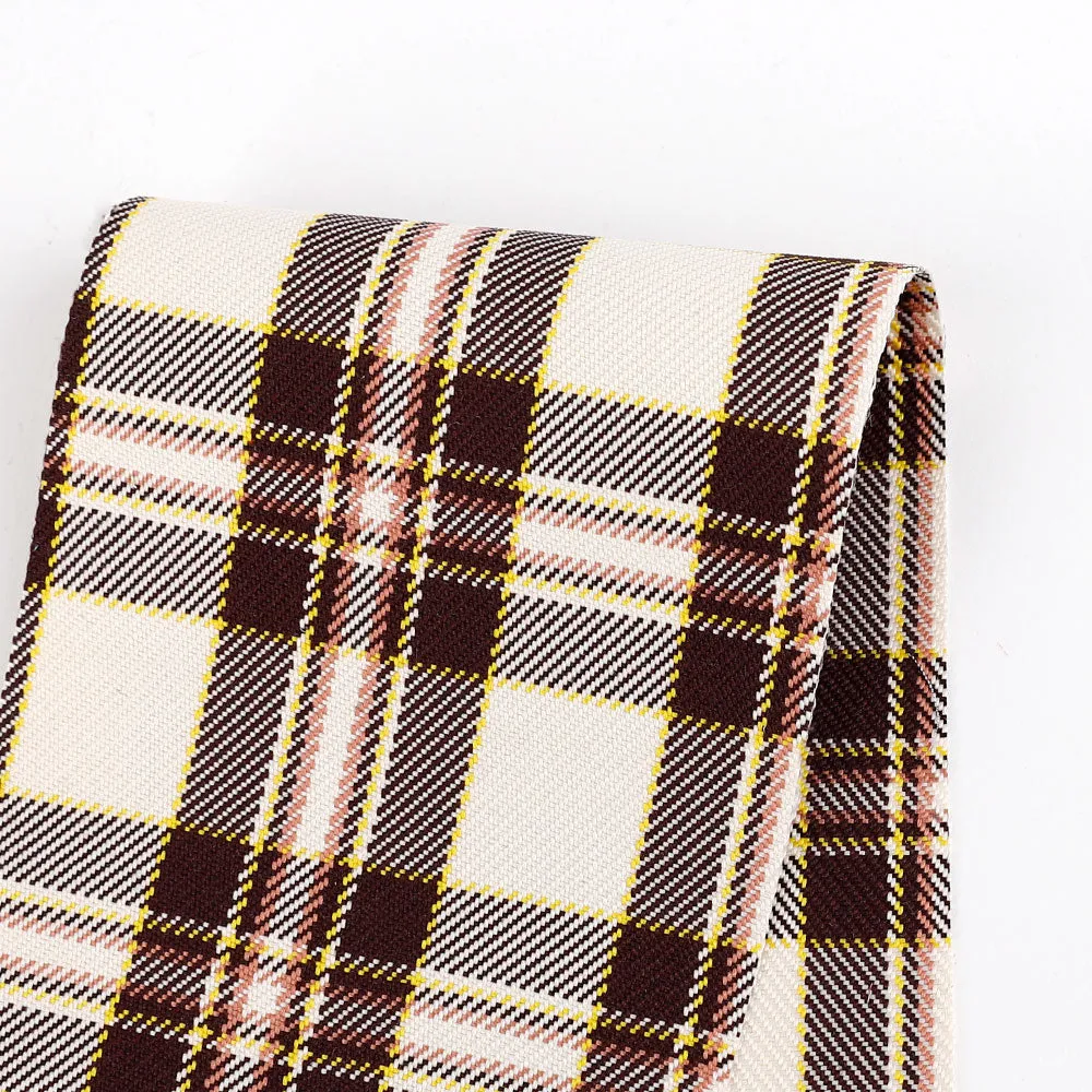 Plaid Twill Poly Suiting - Lamington