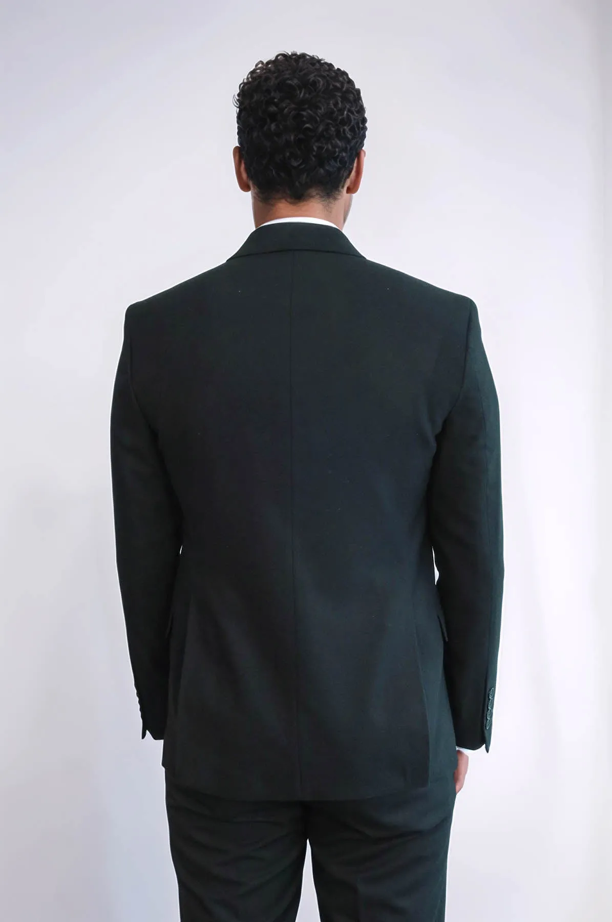 Plain Slim Fit Sport Black Men Blazer - Wessi