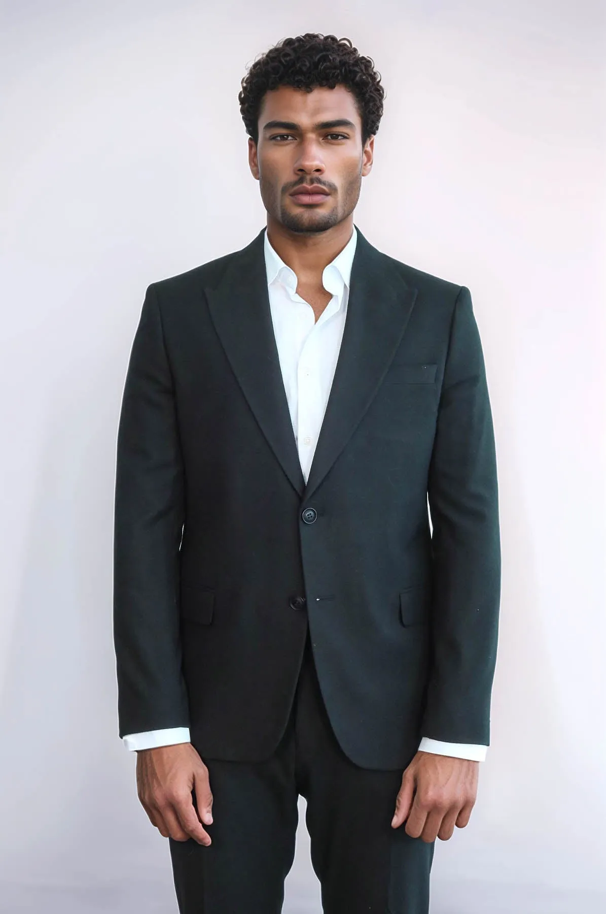 Plain Slim Fit Sport Black Men Blazer - Wessi