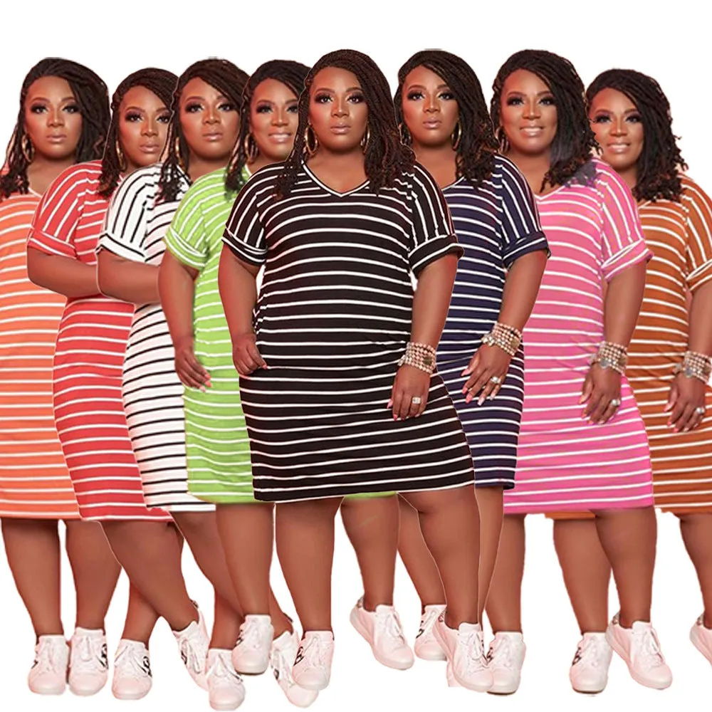 Plus size casual dresses AY2750