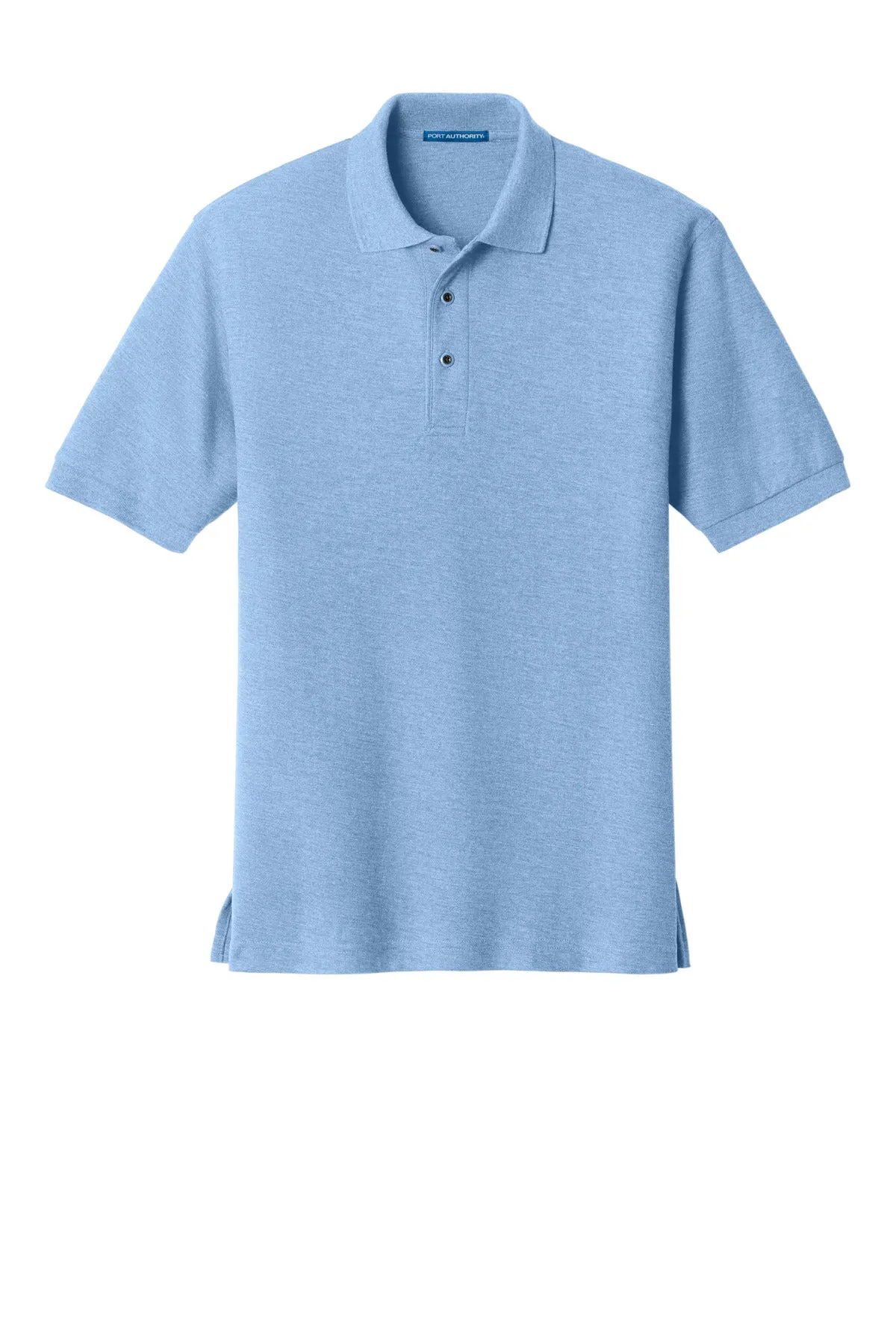 Port Authority Extended Size Silk Touch Polo K500ES Light Blue