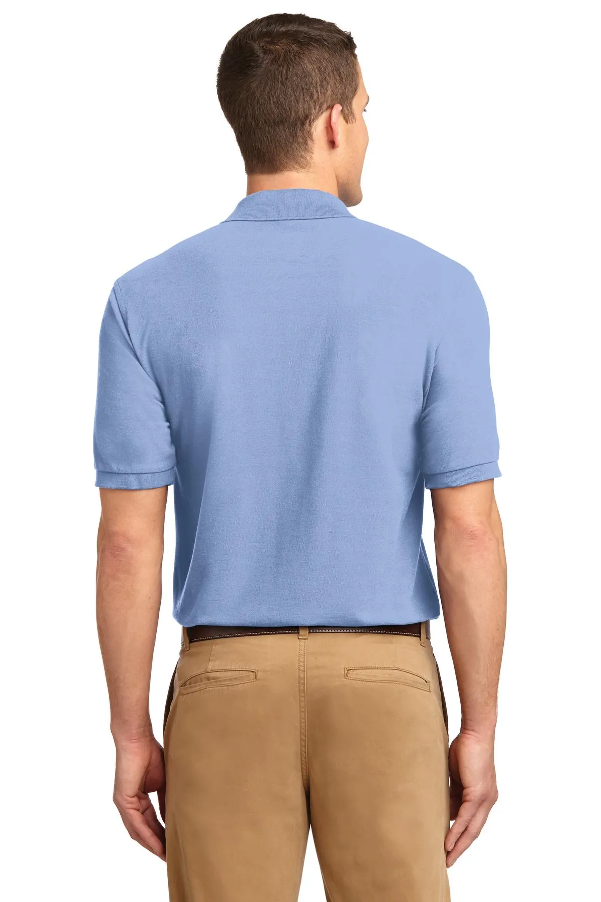 Port Authority Extended Size Silk Touch Polo K500ES Light Blue