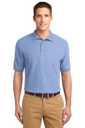 Port Authority Extended Size Silk Touch Polo K500ES Light Blue