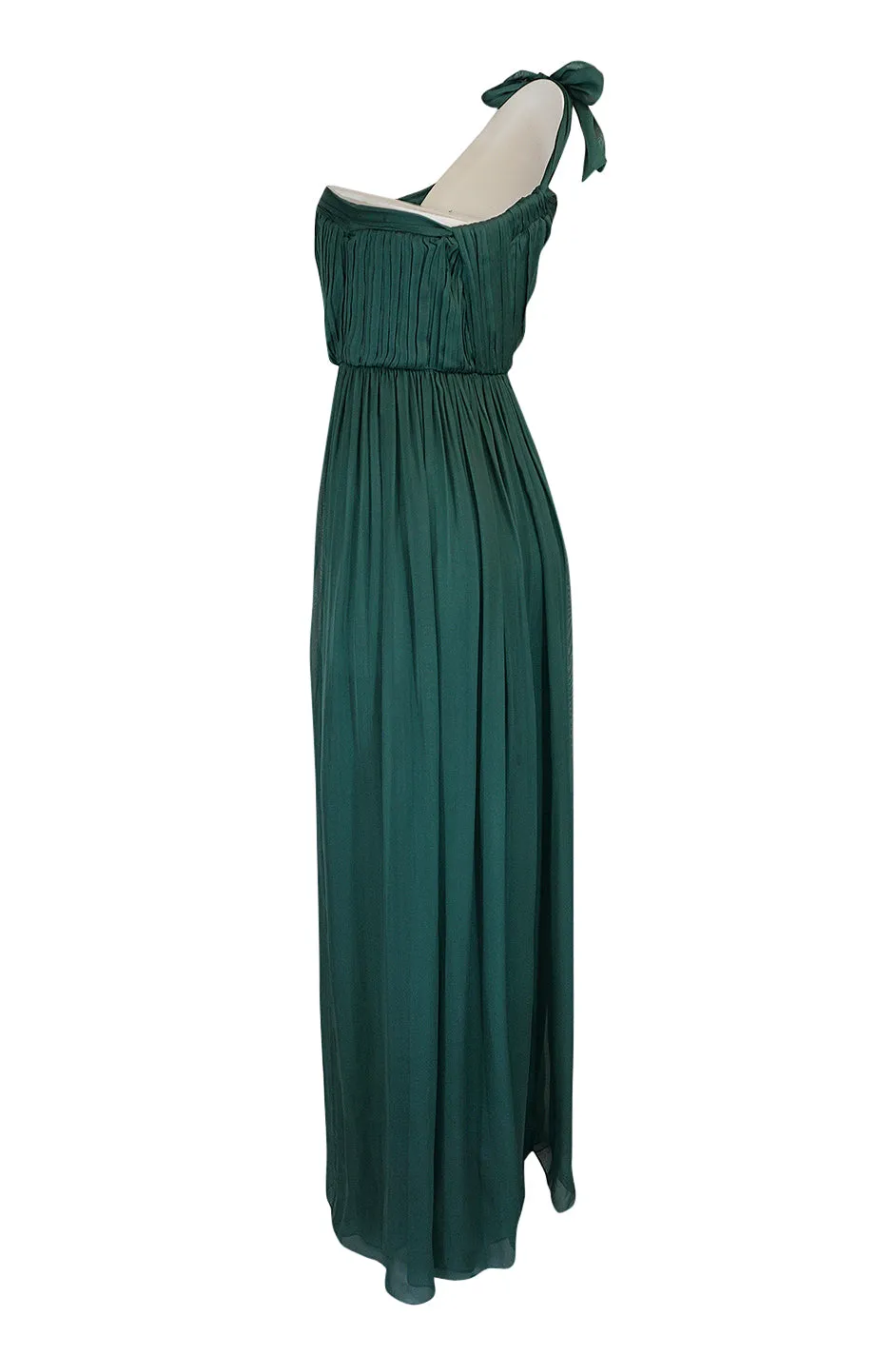 Pre-Fall 2008 Stella McCartney Silk Chiffon One Shoulder Dress