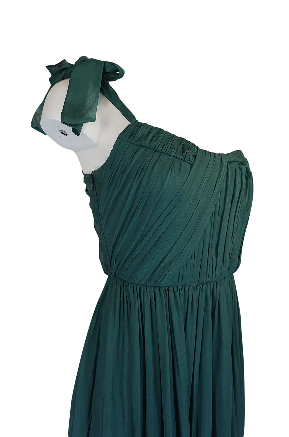 Pre-Fall 2008 Stella McCartney Silk Chiffon One Shoulder Dress