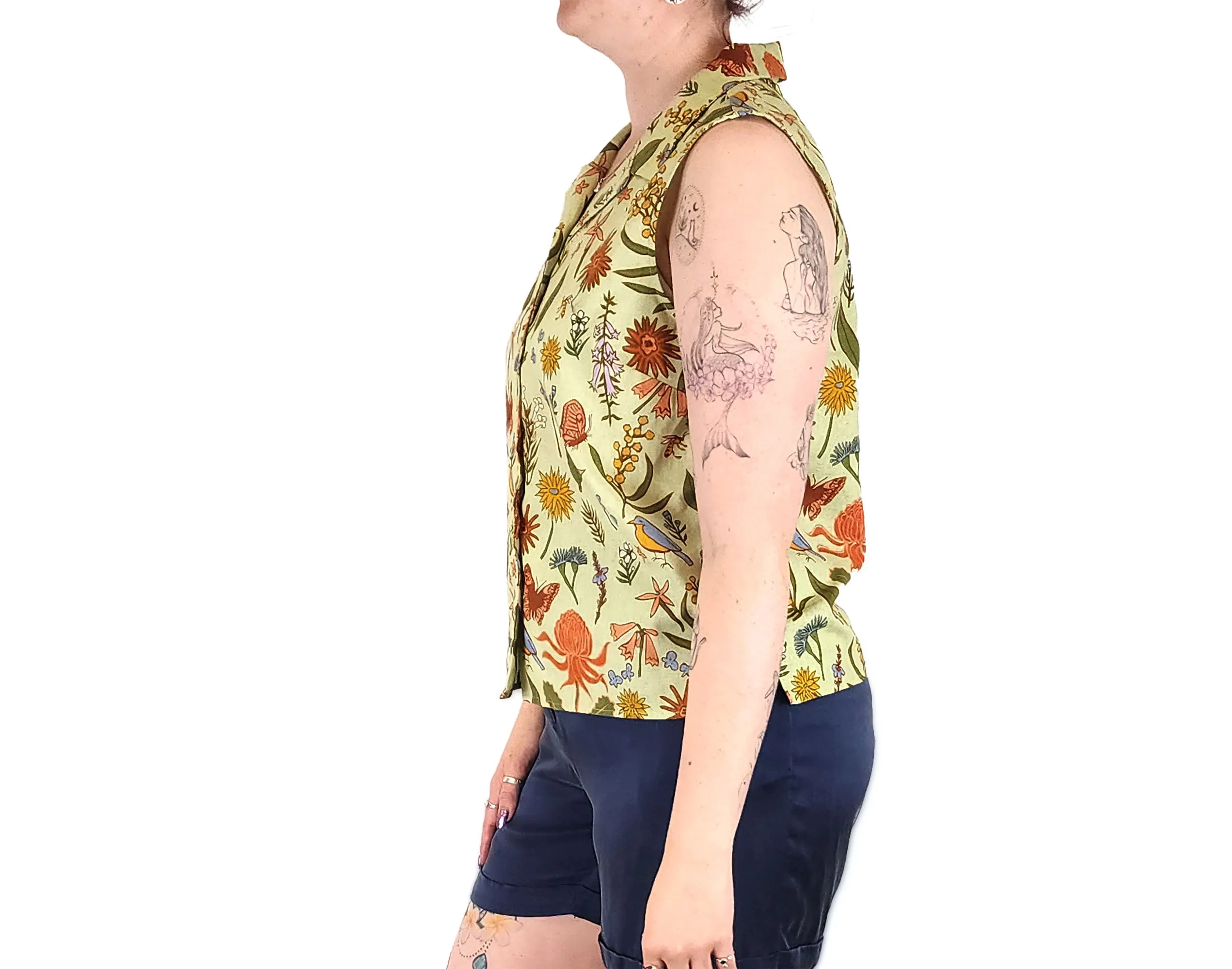 Princess Highway green sleeveless shirt size 12
