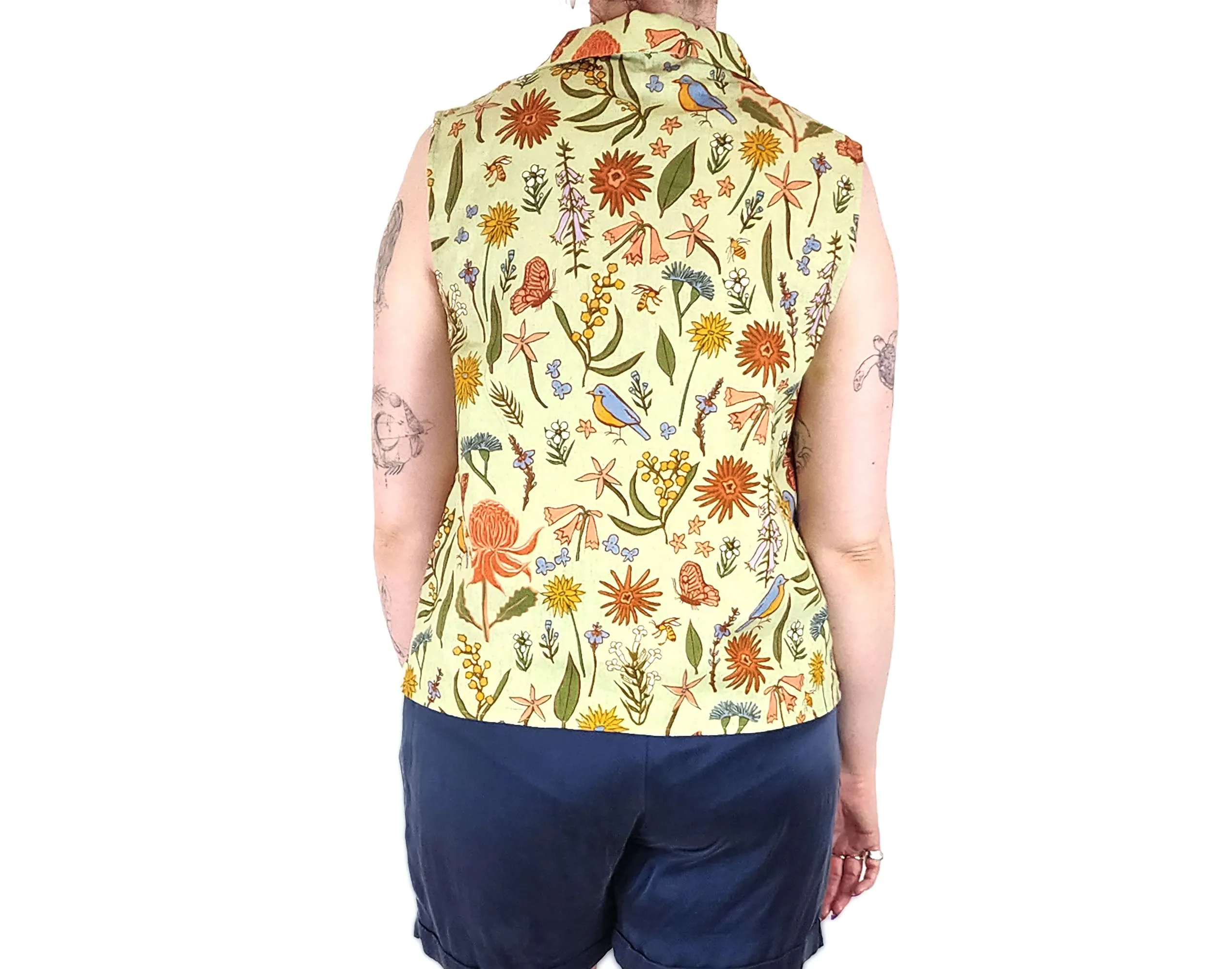 Princess Highway green sleeveless shirt size 12