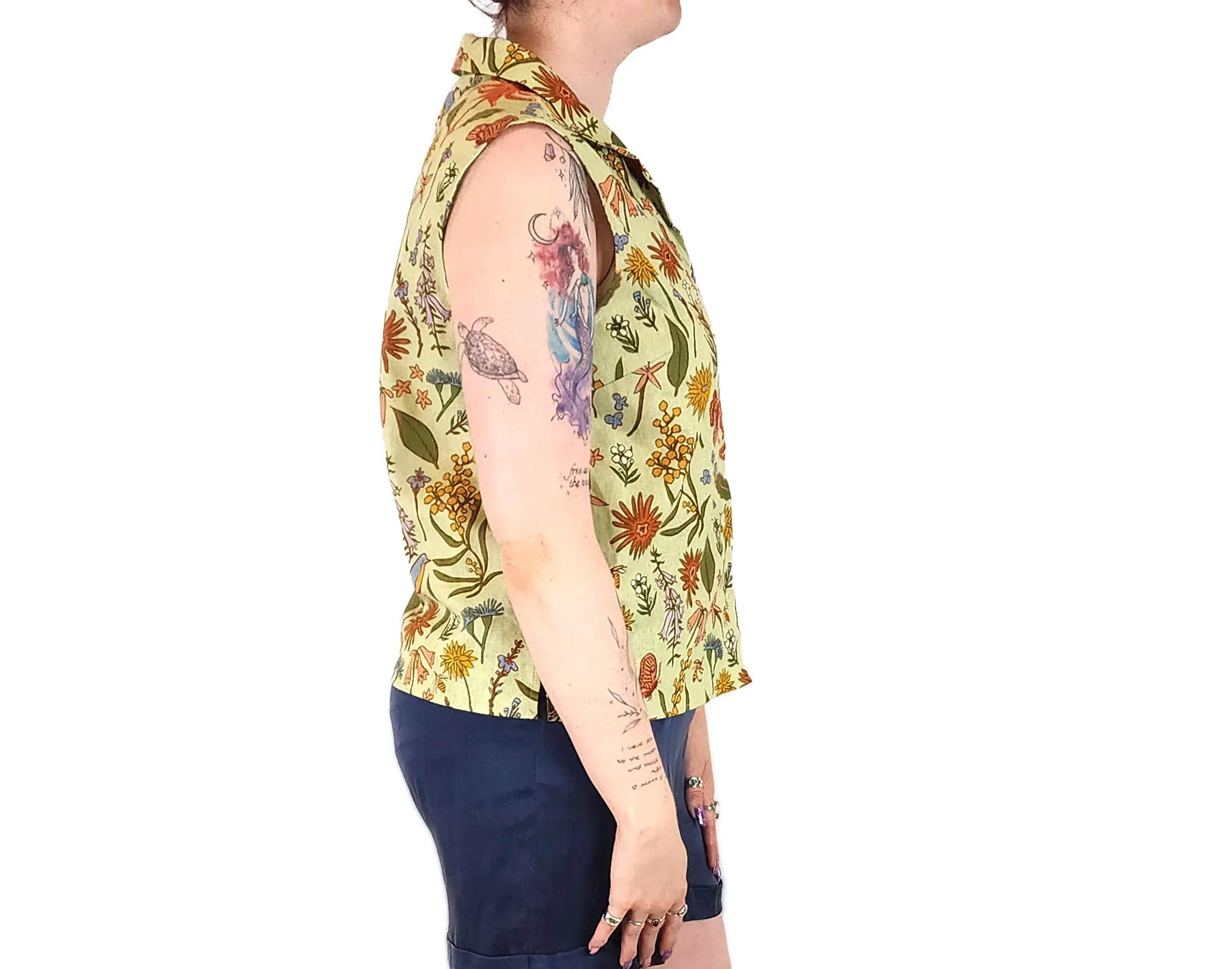 Princess Highway green sleeveless shirt size 12