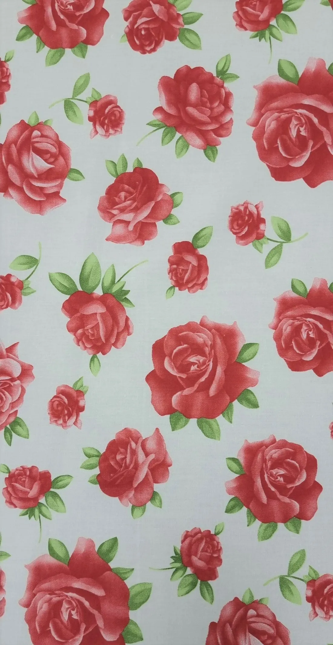 Printed Cotton Morning Roses