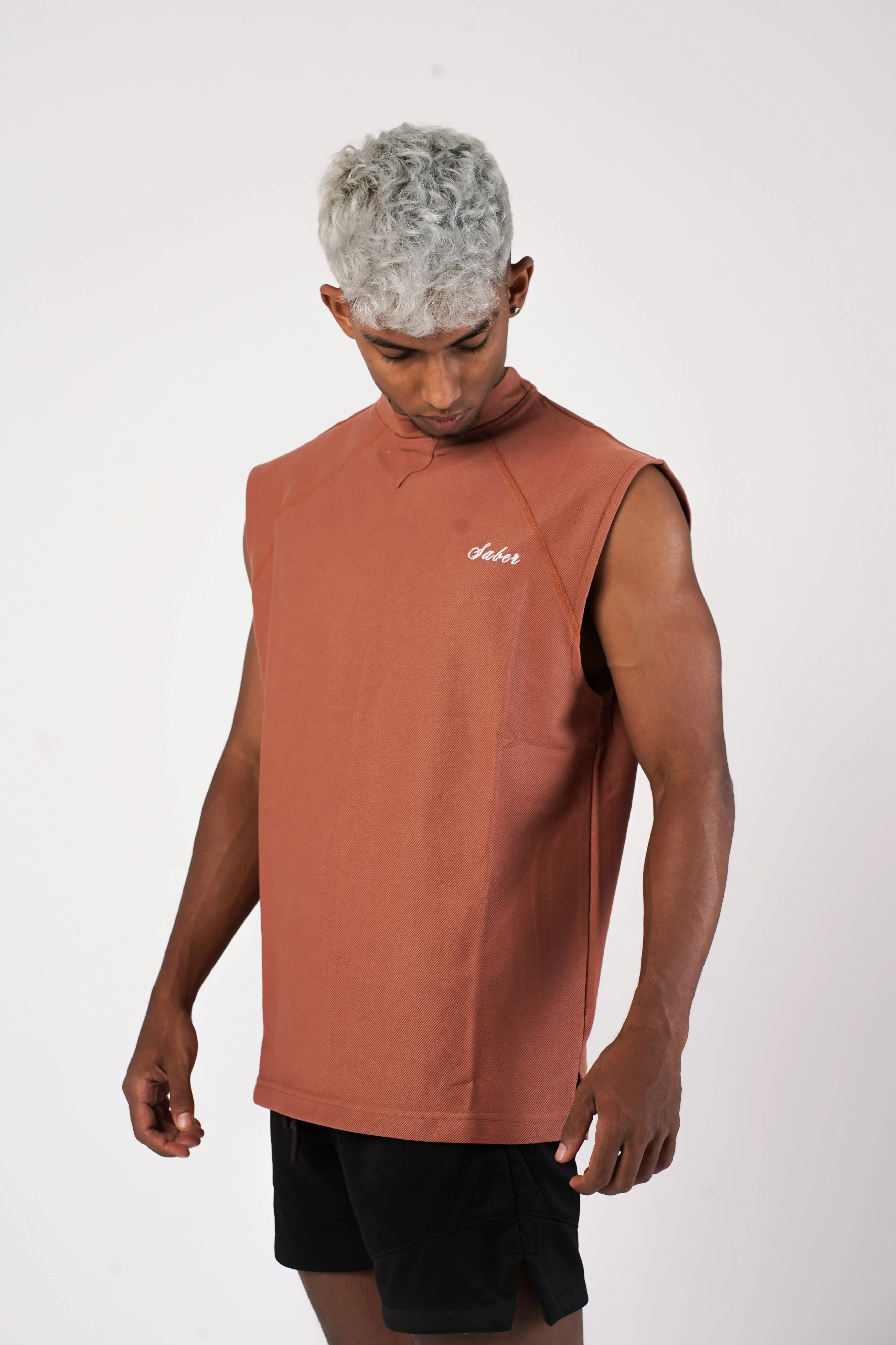 RAGLAN RETRO CUT-OFFS -COPPER