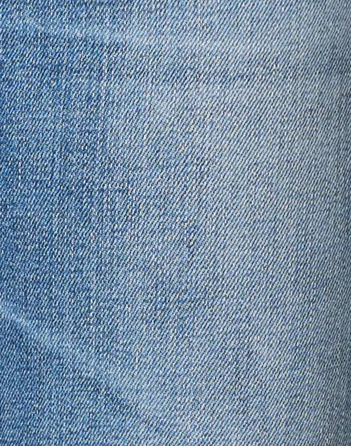Relaxed Fit Slim Blue Cropped Jean