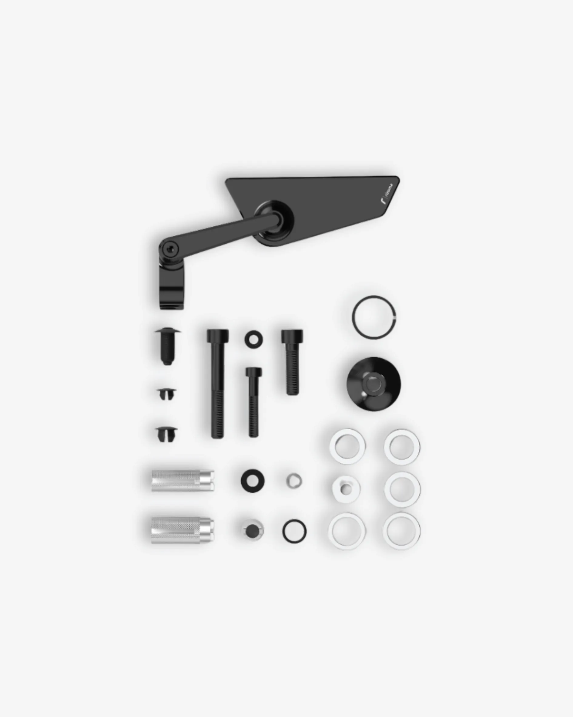 Rizoma Cut-Edge Bar End Mirror Kit For Triumph Thruxton 1200