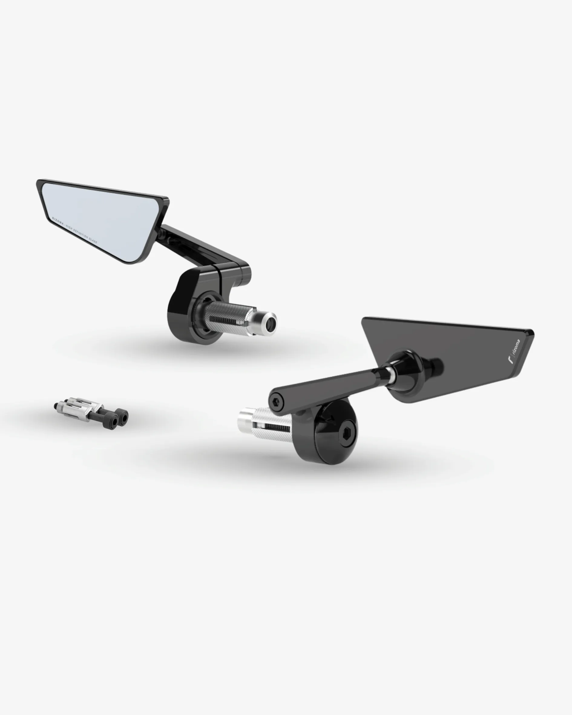 Rizoma Cut-Edge Bar End Mirror Kit For Triumph Thruxton 1200