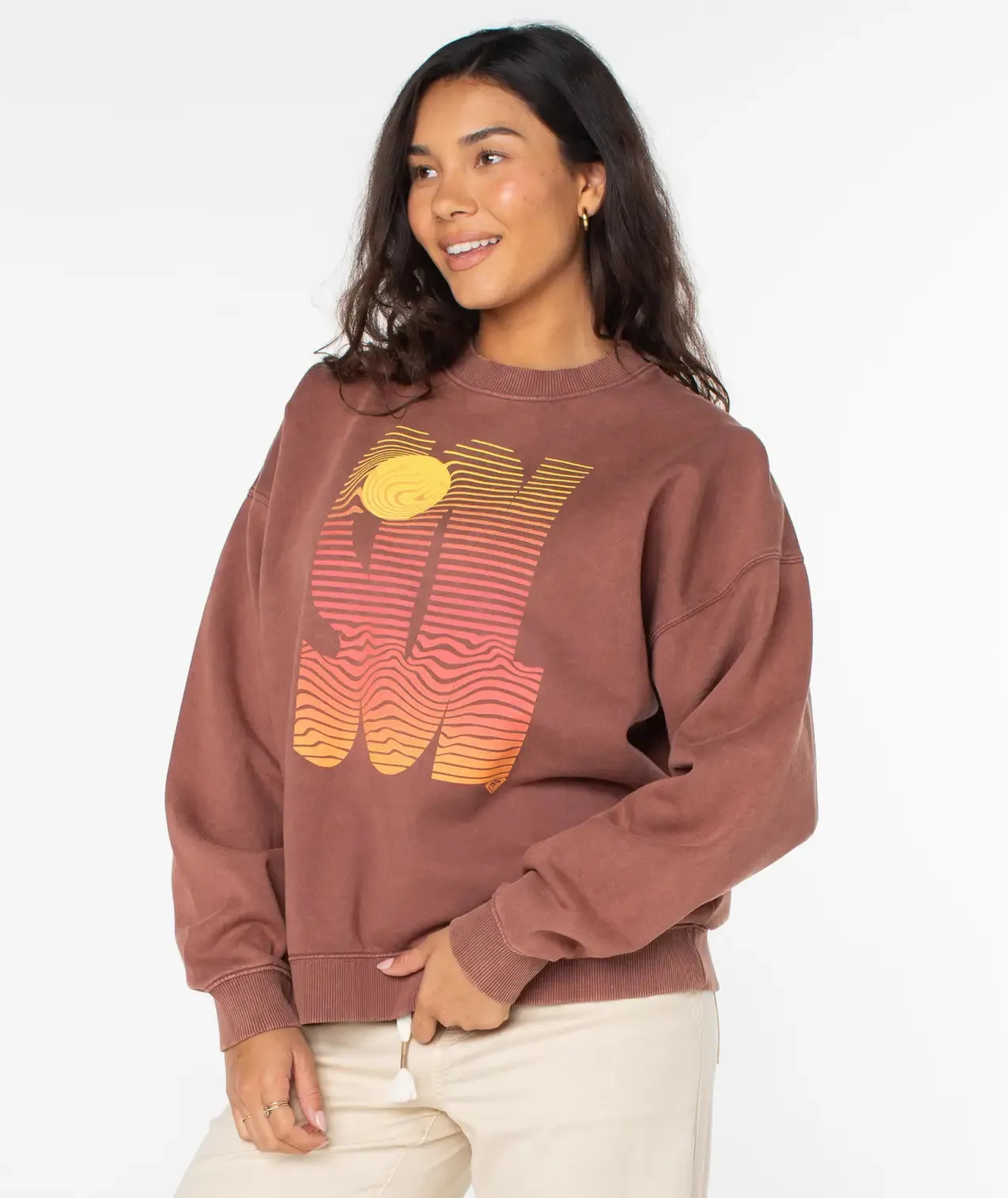 Roxy Women's Lineup Oversized Crew