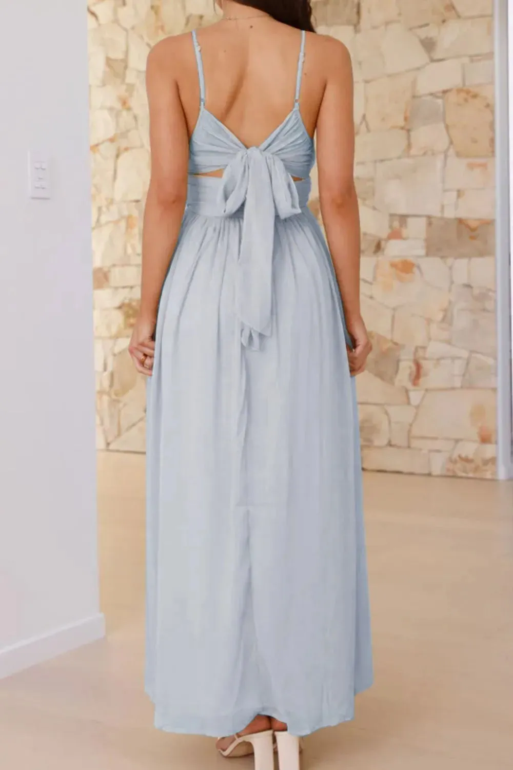Ruched V-Neck Cami Dress