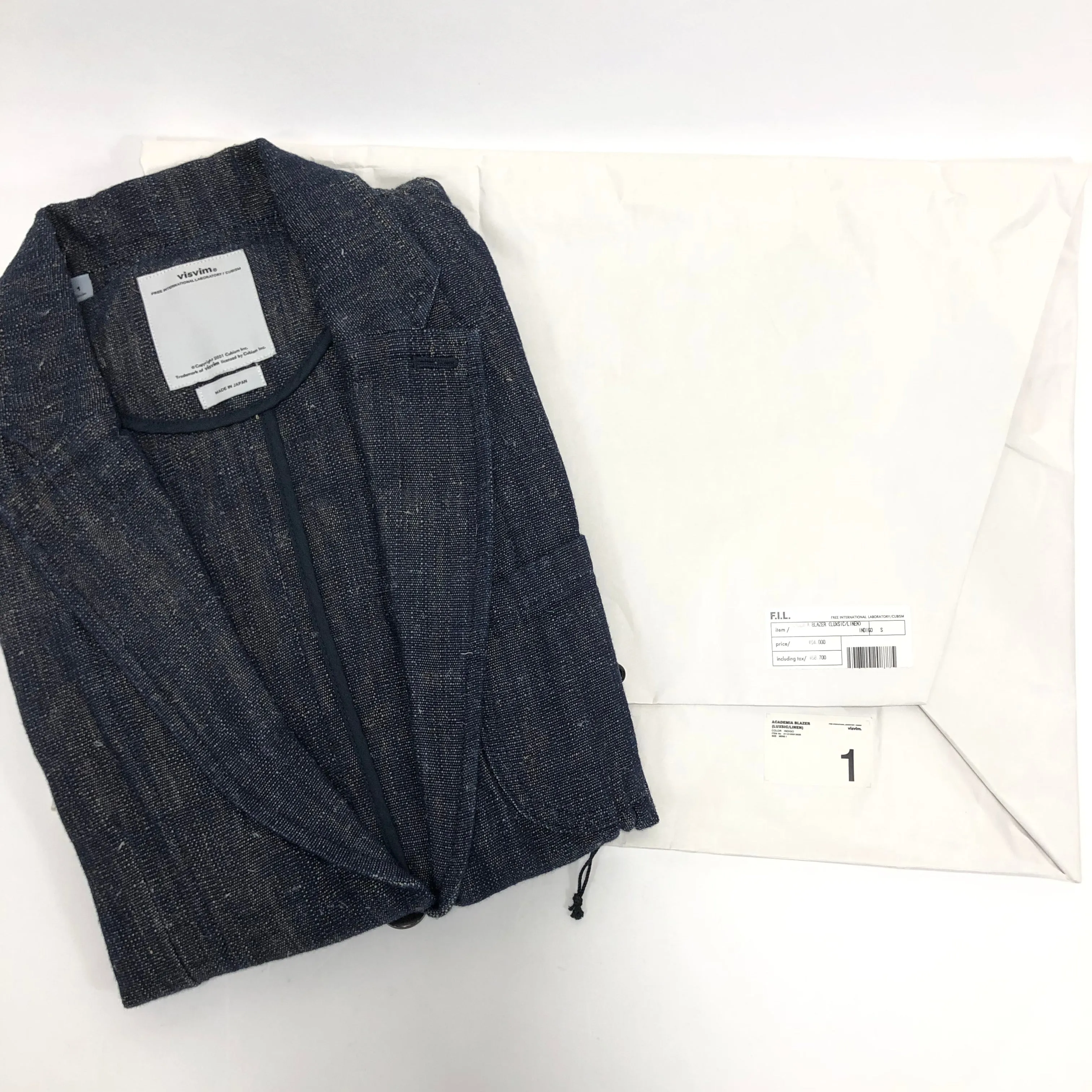 [S] DS! Visvim Academia Blazer Luxsic Cotton/Linen Indigo