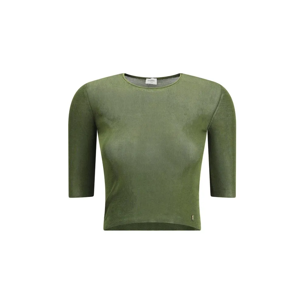 Saint Laurent Short-sleeved Women's Top