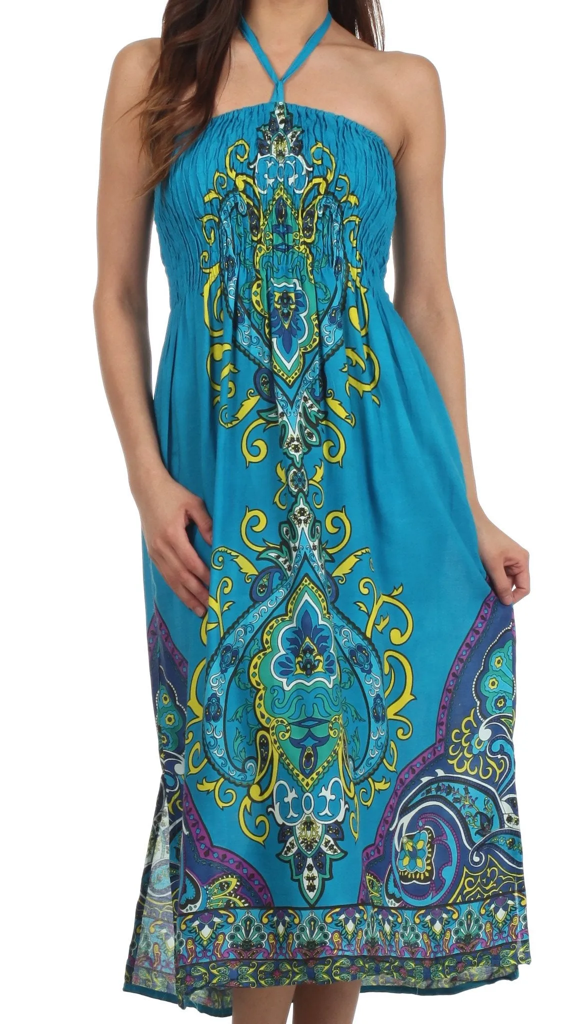 Sakkas Kanya Tribal Tube Dress