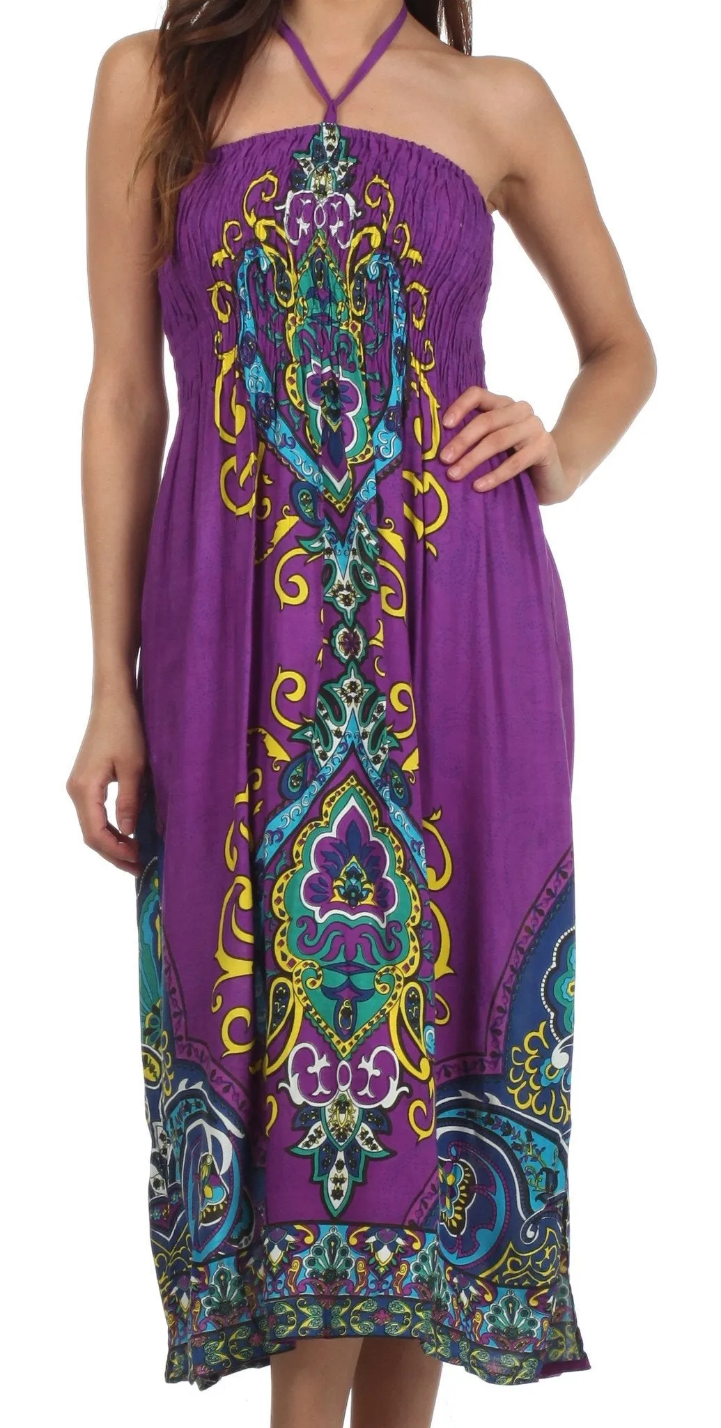 Sakkas Kanya Tribal Tube Dress