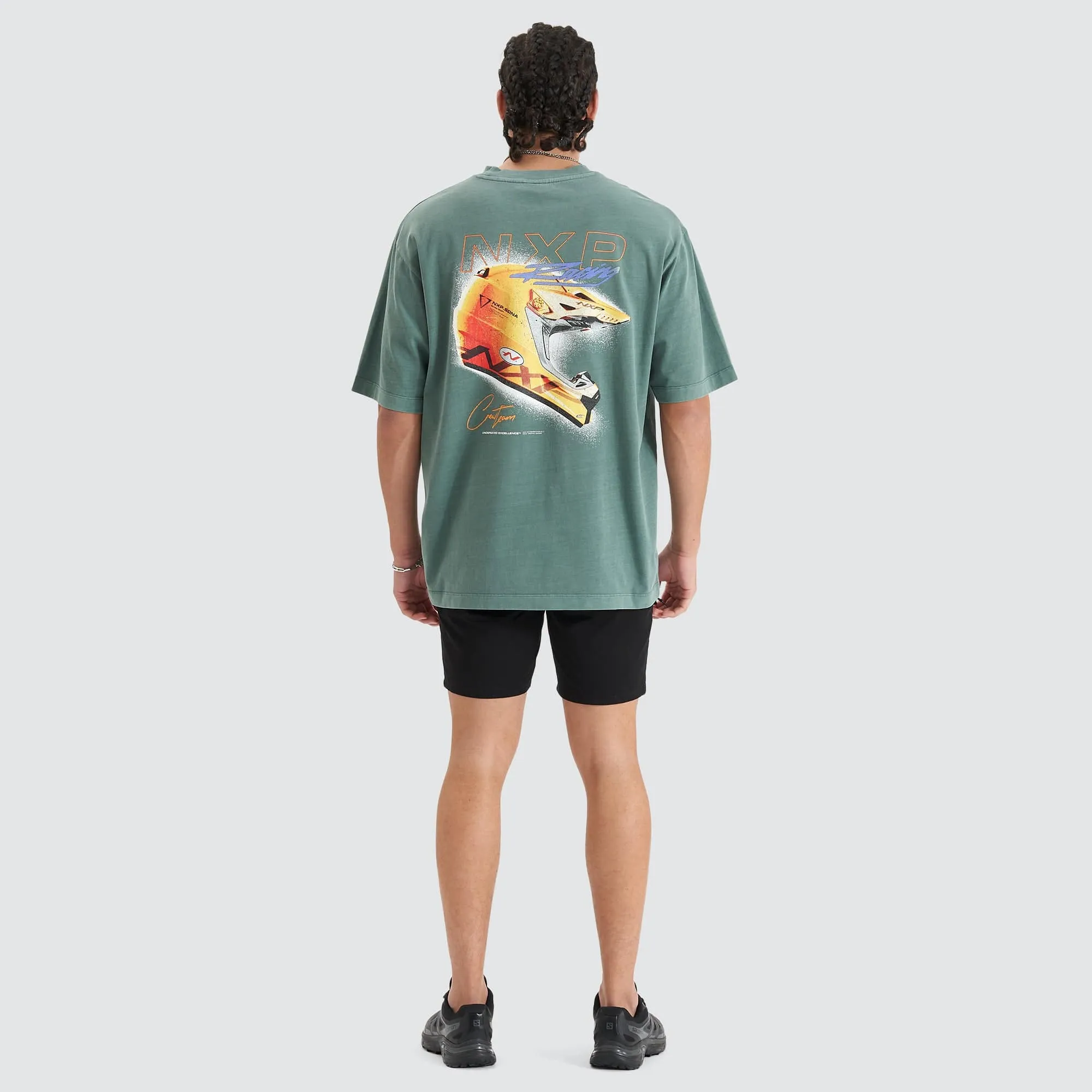 Sandboard Heavy Oversized Tee Pigment Silver Pine