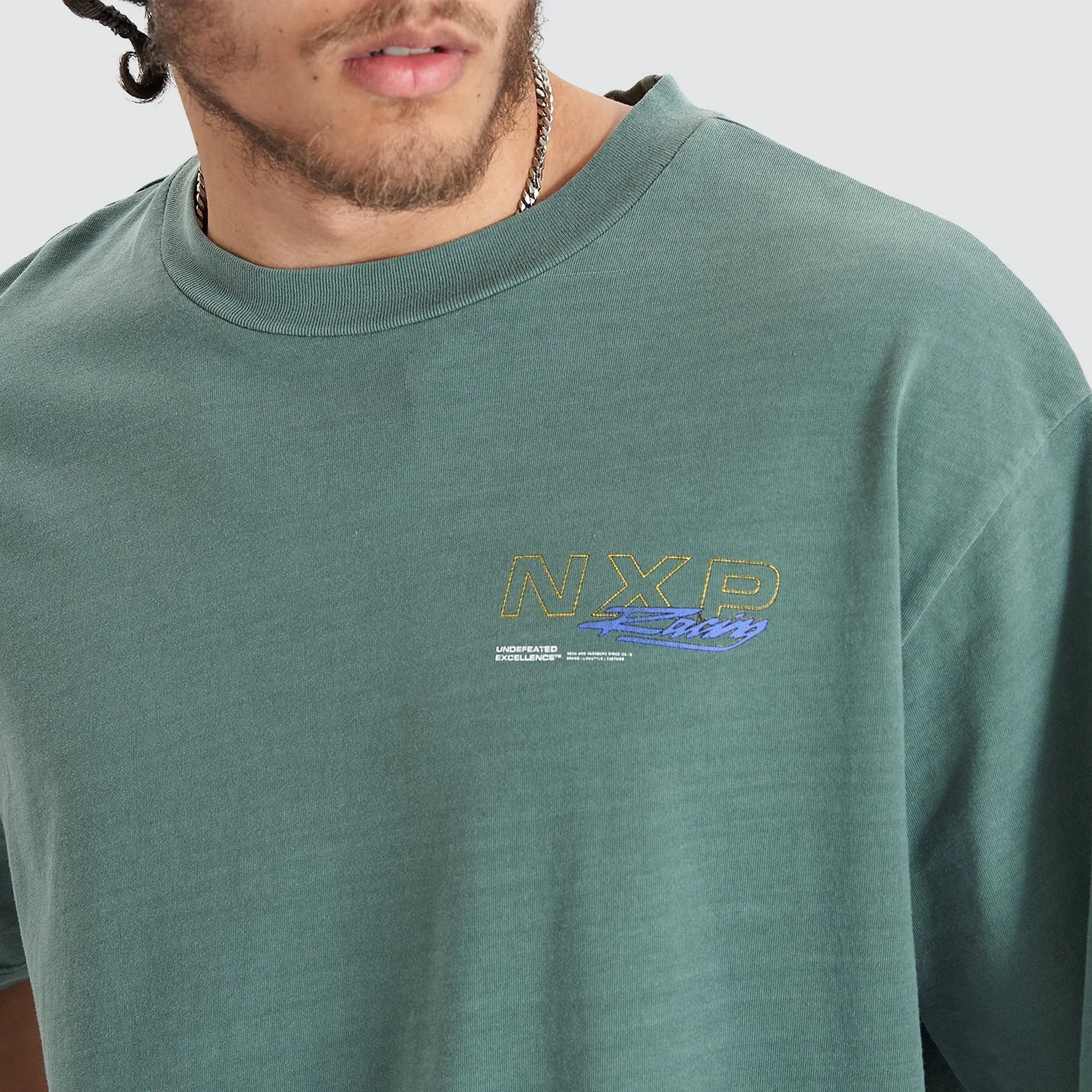 Sandboard Heavy Oversized Tee Pigment Silver Pine